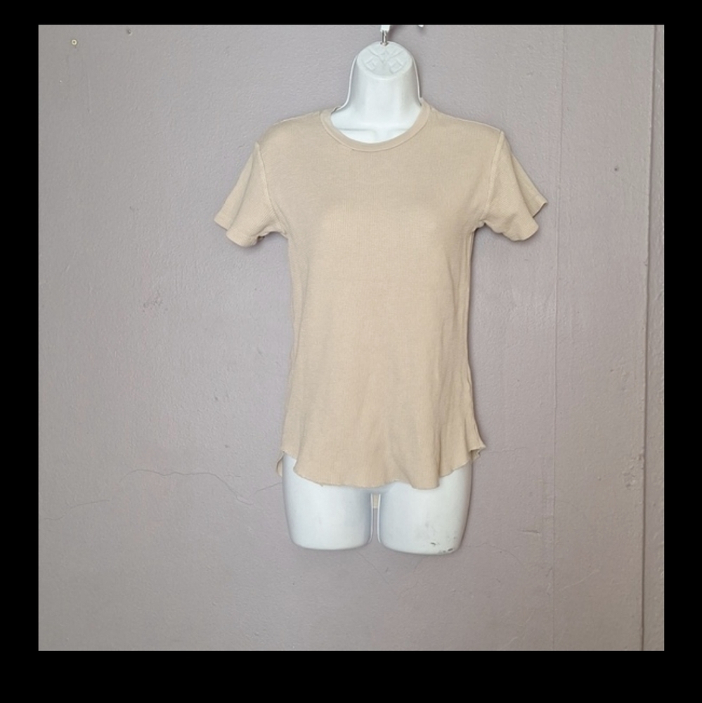 Zara Beige Textured Top